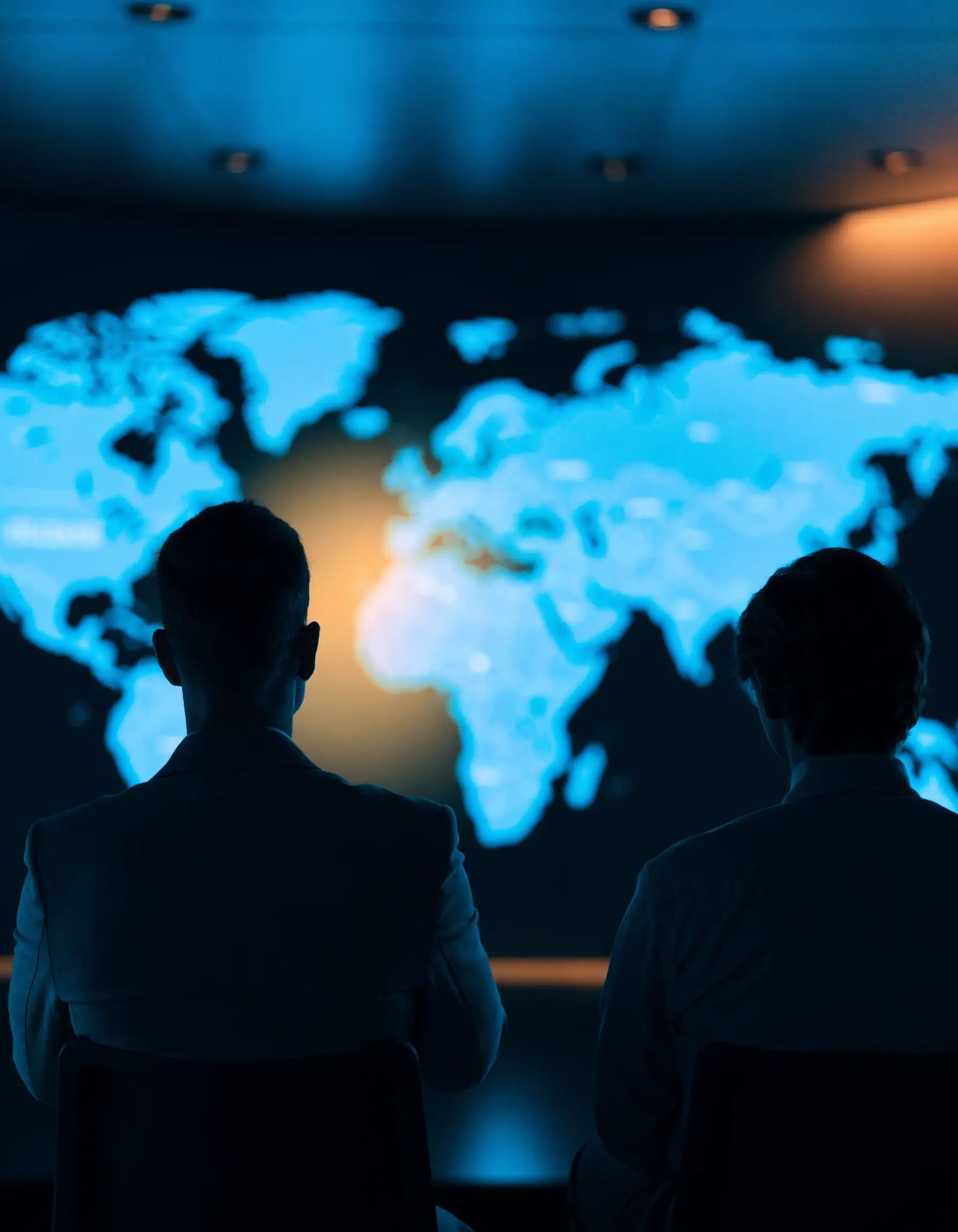 A live operations centre monitoring infrastructure health.
